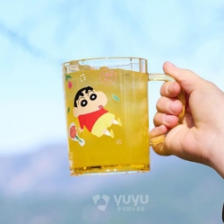 짱구는못말려 스파클링 손잡이컵_짱구흰둥이