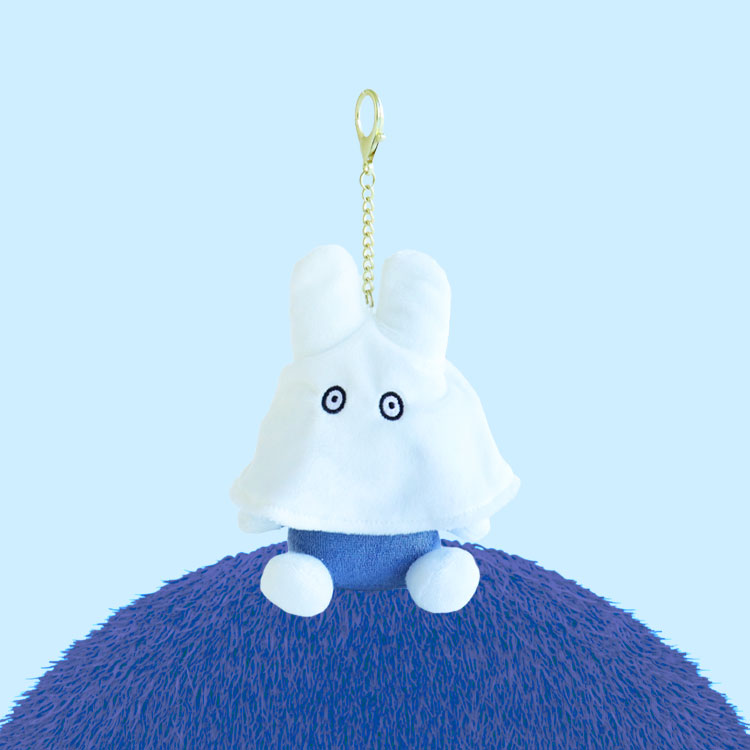 유령 미피 가방고리 인형 15cm_블루