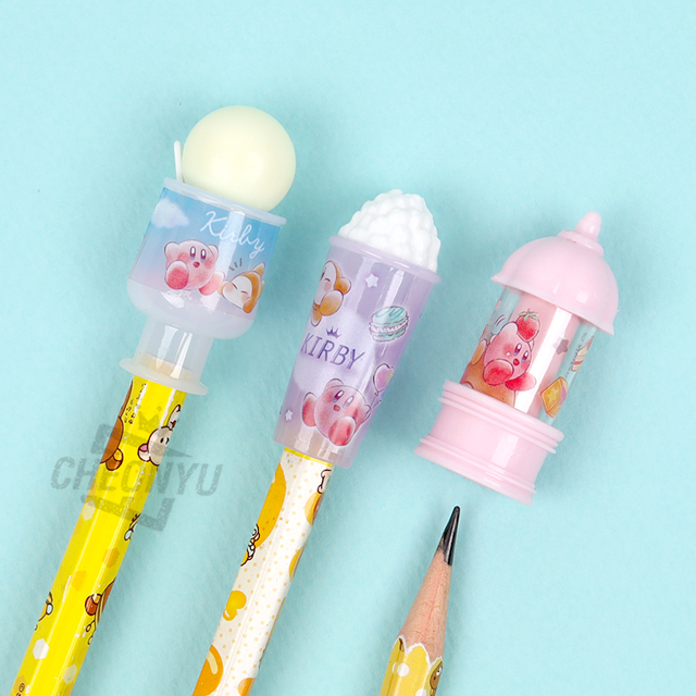 별의 커비 패러디 연필캡 3P