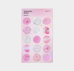 실링왁스 스티커 밀키 핑크