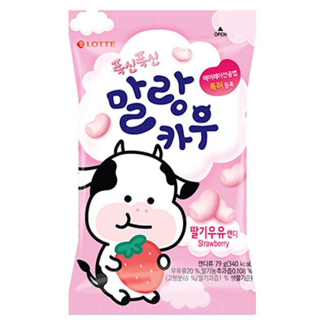 폭신폭신 말랑카우 딸기 79g