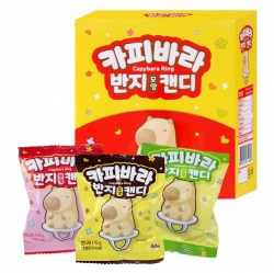 카피바라 반지모양 캔디 15g (24개 1세트)