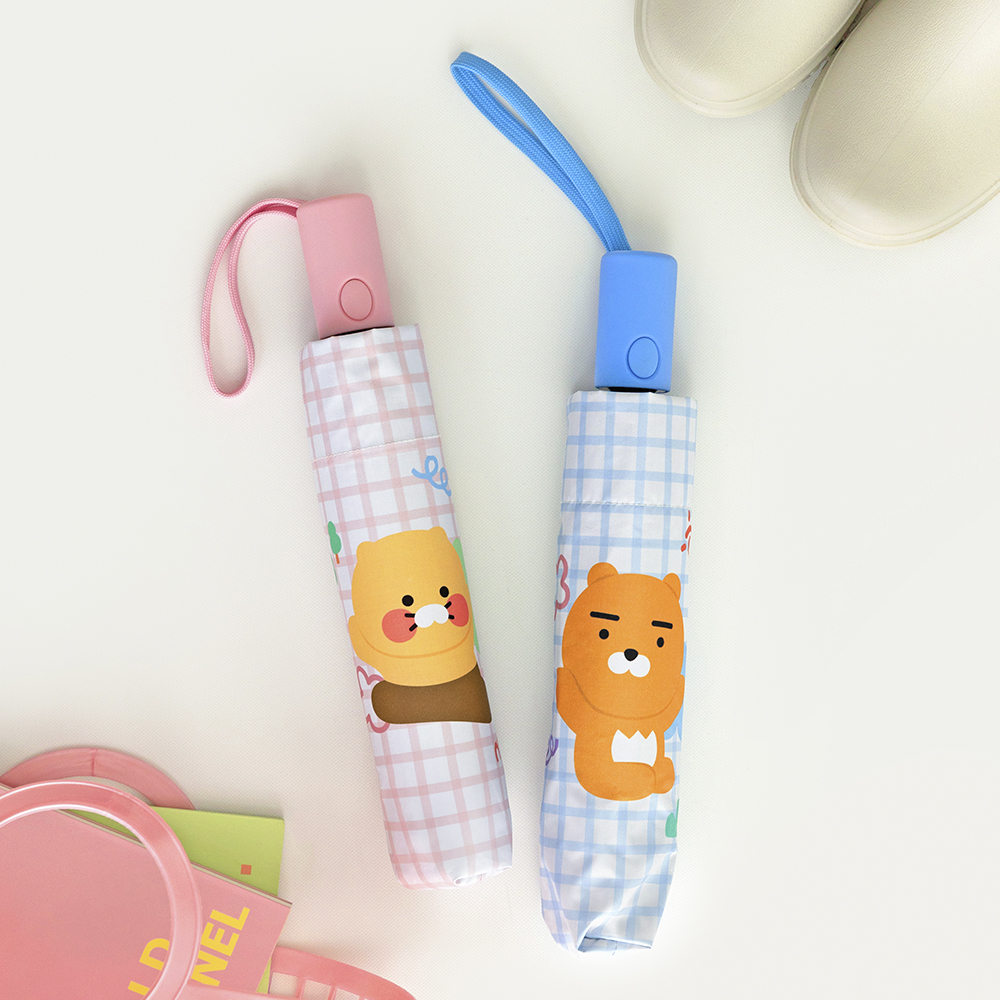 카카오프렌즈 3단 자동 우산