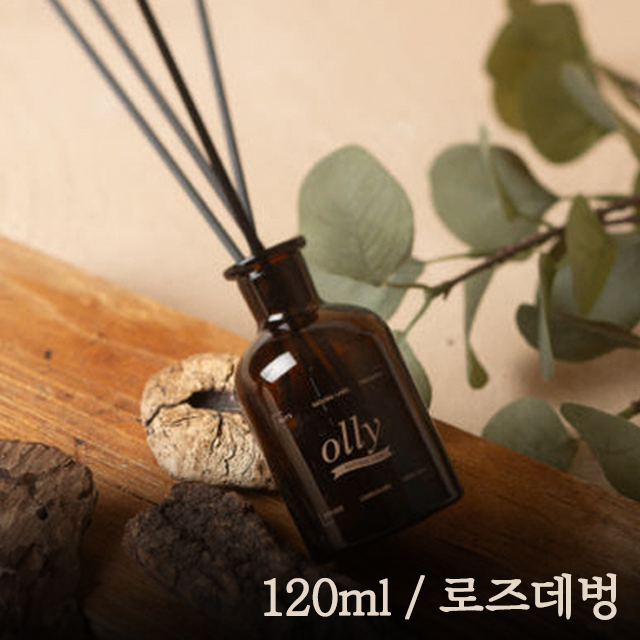 올리 내추럴 라벨 디퓨저 세트 120ml_로즈데벙