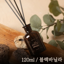 올리 내추럴 라벨 디퓨저 세트 120ml_블랙바닐라