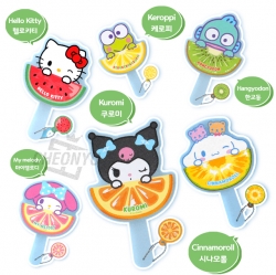 산리오 랜덤 미니 부채 키링