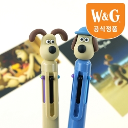 월레스와그로밋 피규어 6색볼펜 0.7mm (랜덤발송)