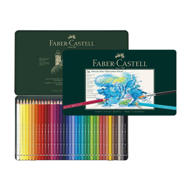 파버카스텔 알버트 뒤러 전문가용 수채 색연필 36색_틴케이스