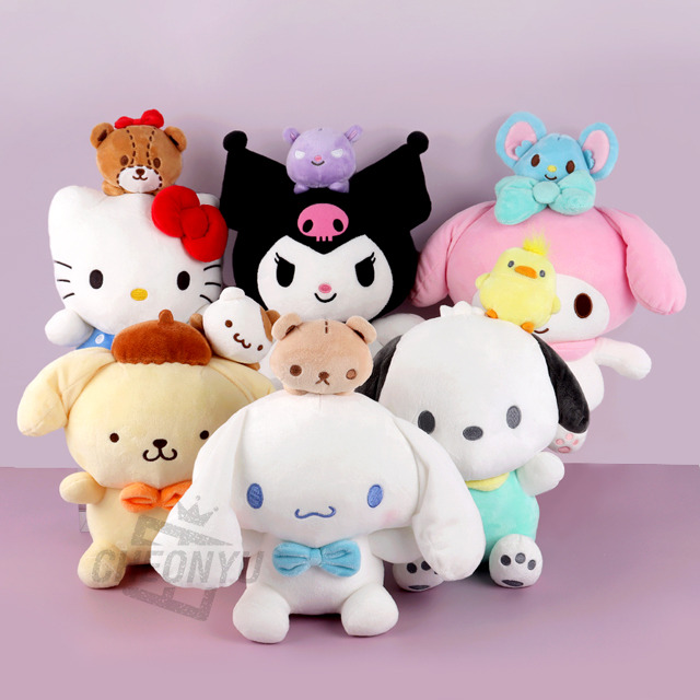 산리오 커플 중형 인형 25cm