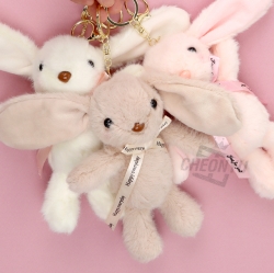 리본토끼 봉제 인형 키링_낱개 (랜덤발송)