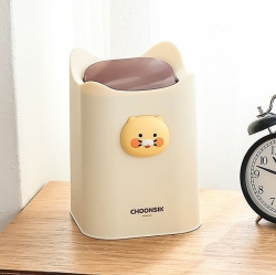 춘식이 탁상 입체 스윙 휴지통