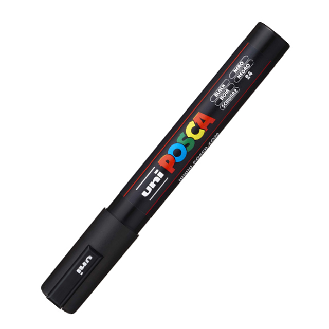 유니 포스카 수성 마카펜 PC-5M (6개 1세트)