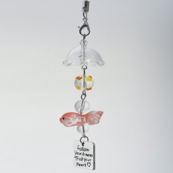 감성 금붕어 비즈 후우링 장식 에어팟 열쇠고리 키링