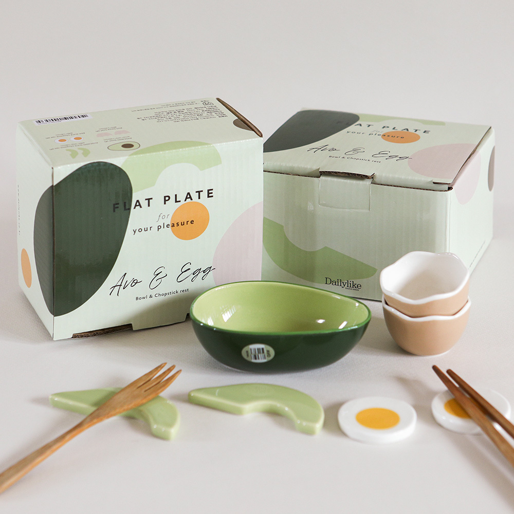 아보앤에그 볼 수저받침 세트