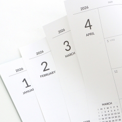 2026 기본 A5 먼슬리 스케줄러 (날짜형 월간 다이어리 스프링)