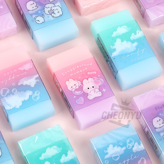 레인보우 크리스탈 지우개 (32개 1세트)