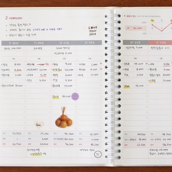 2026 생활의 온도 스프링 가계부 (날짜형 1년용)