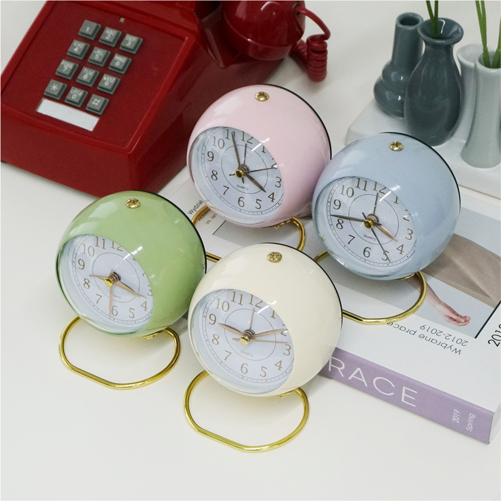 무소음 클래식 알람 아날로그 레트로 시계