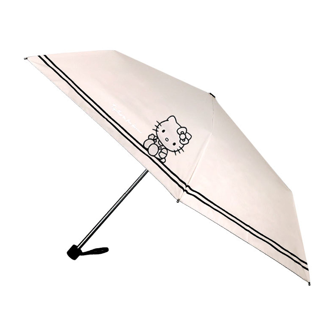 헬로키티 더블보더 슬림 암막코팅 3단 우산