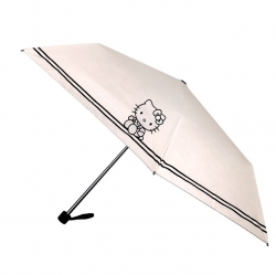 헬로키티 더블보더 슬림 암막코팅 3단 우산