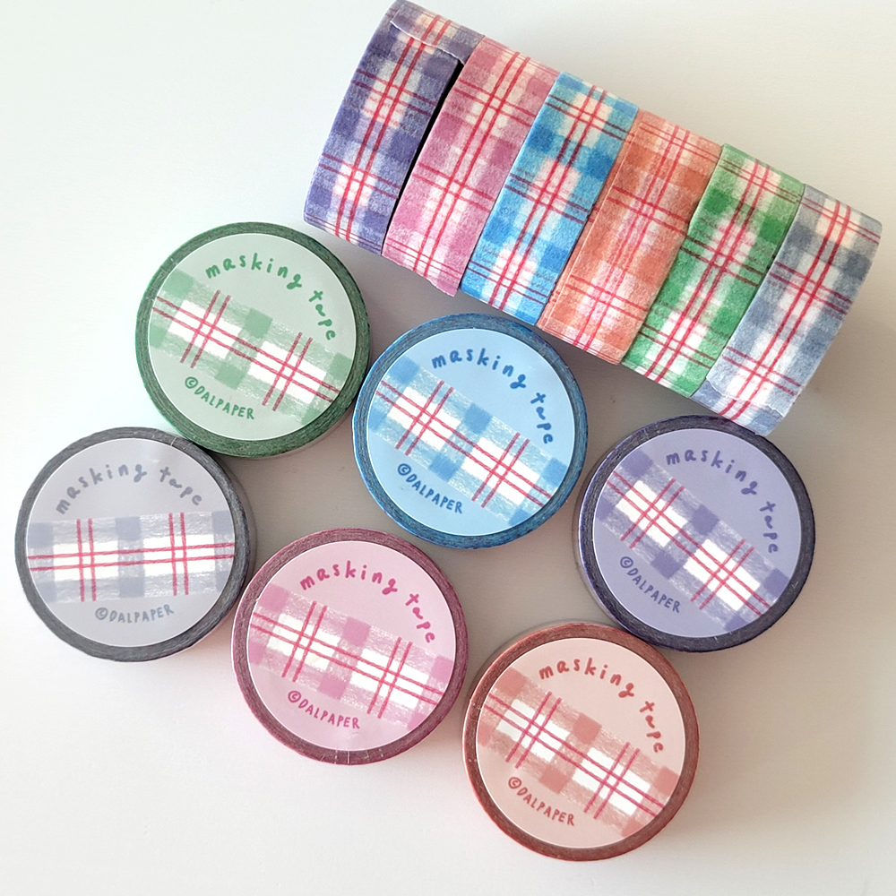 달페이퍼 6종 색연필 마스킹테이프