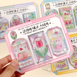 클리어 데코 스티커 (랜덤발송)