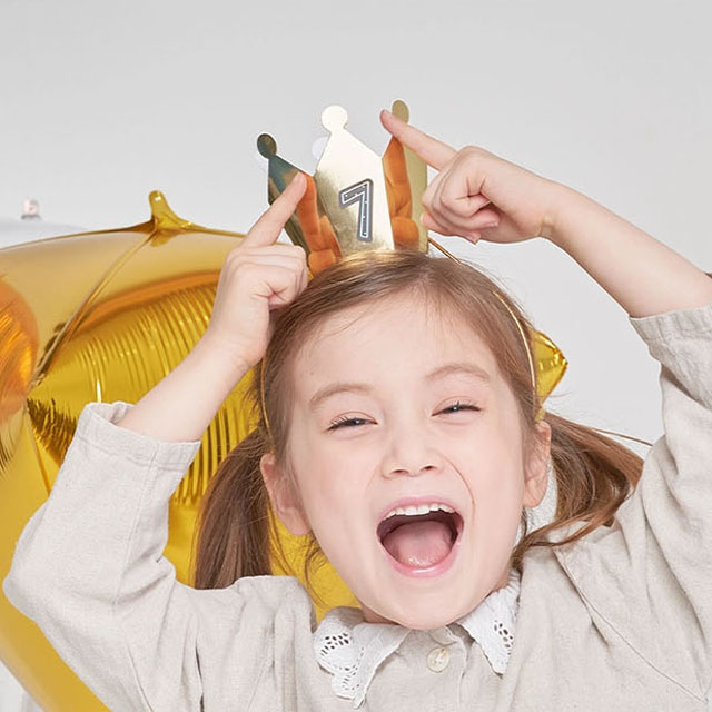 파티 고깔모자_로얄 패밀리 골드