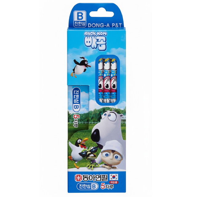 빼꼼 연필 B (5본)