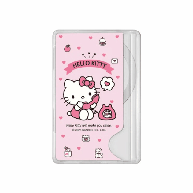 헬로키티 핑크 2장 수납 맥세이프 카드 슬롯