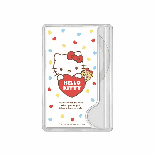 헬로키티 밀크 2장 수납 맥세이프 카드 슬롯