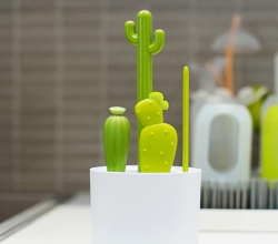 선인장 주방 물컵 텀블러 청소솔 세트