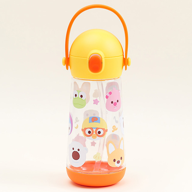 뽀로로 더보틀 몰리 원터치 어깨끈 트라이탄 빨대 물통