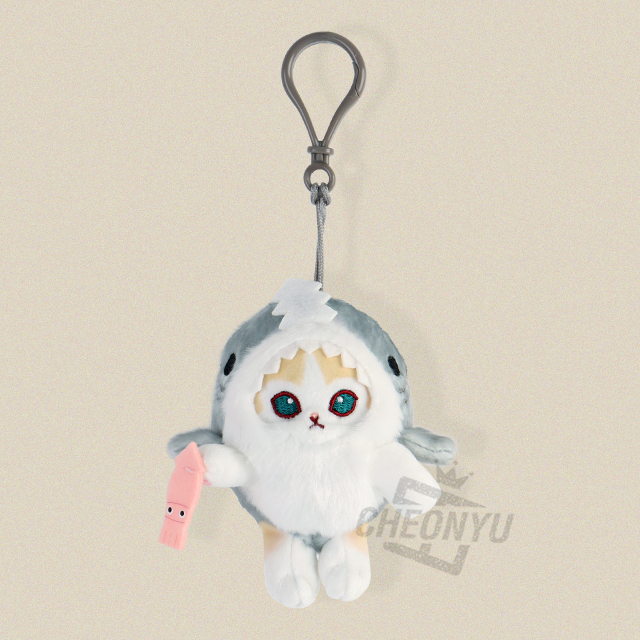 모후샌드 상어 코스튬 9cm_크림냥