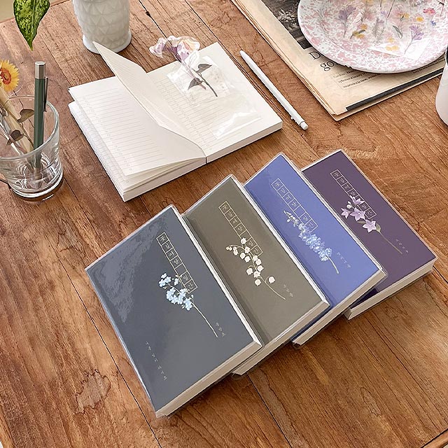 꽃길여담 일간 기록장 만년형(책갈피 세트)