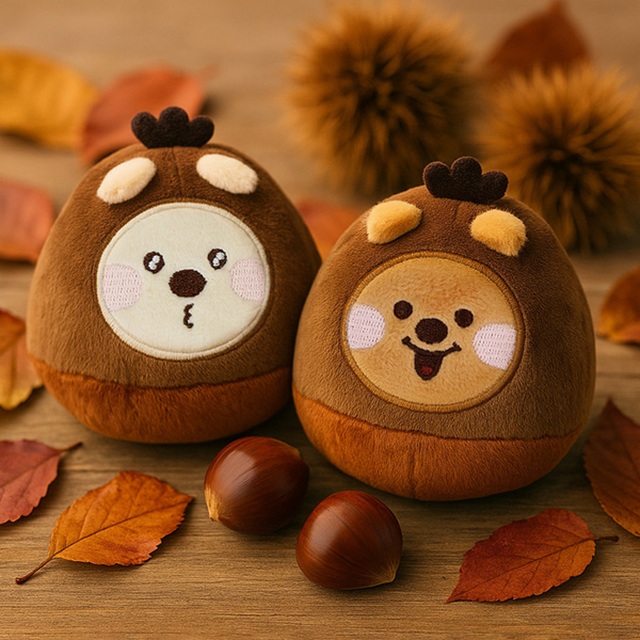 키키쿼카 군밤 핫팩인형