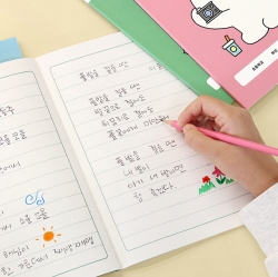 초등 개구쟁이 저학년 줄 노트 4권 (1-2무제 120g 내지)
