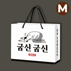 굽신굽신 종이쇼핑백_중형 (2개 1세트)