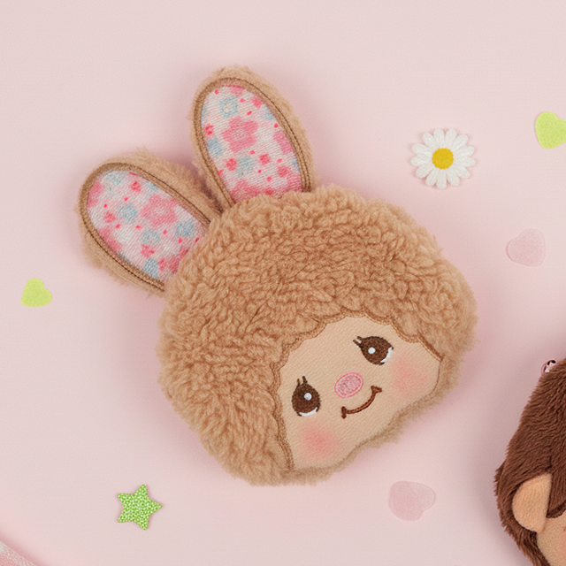 몬치치 사쿠라 똑딱 동전지갑_치무탕 베이지