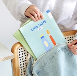 초등 우리학교 고학년 줄노트 4권 세트 (3-6 무제 24줄 120g 내지)