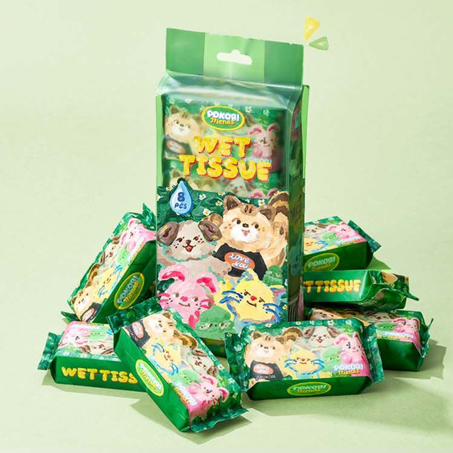 포코리 미니 물티슈 (8개 1세트)