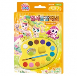 프린세스 캐치티니핑 엽서물감색칠_뽀니핑