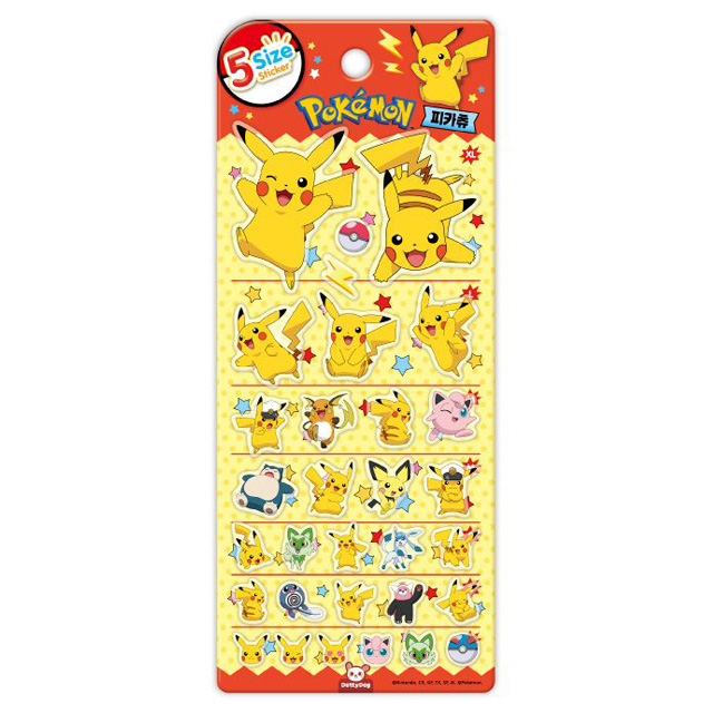 포켓몬 5사이즈 스티커_피카츄