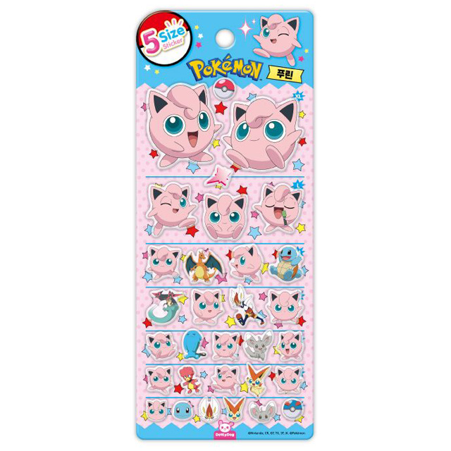 포켓몬 5사이즈 스티커_푸린