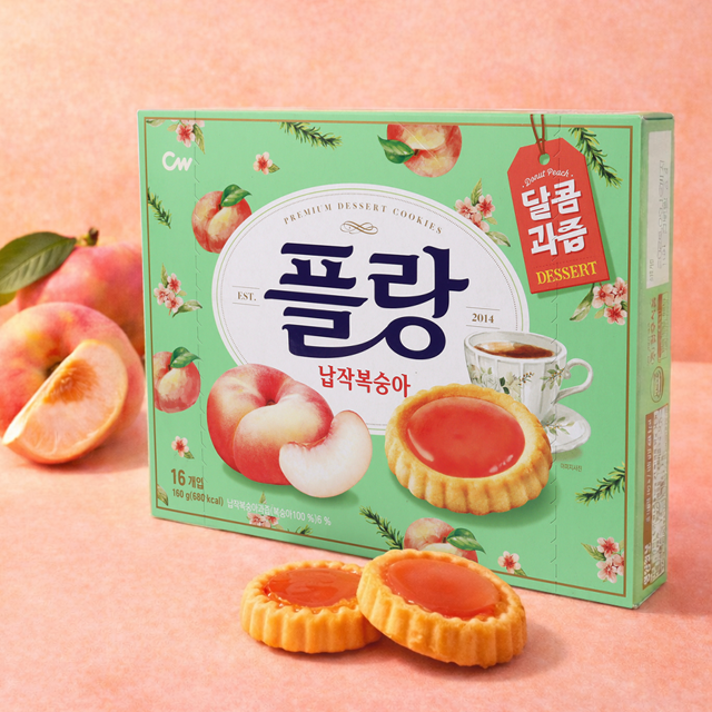 플랑 납작복숭아 160g