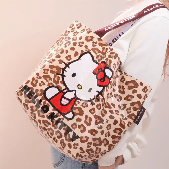 헬로키티 호피 타포린백 