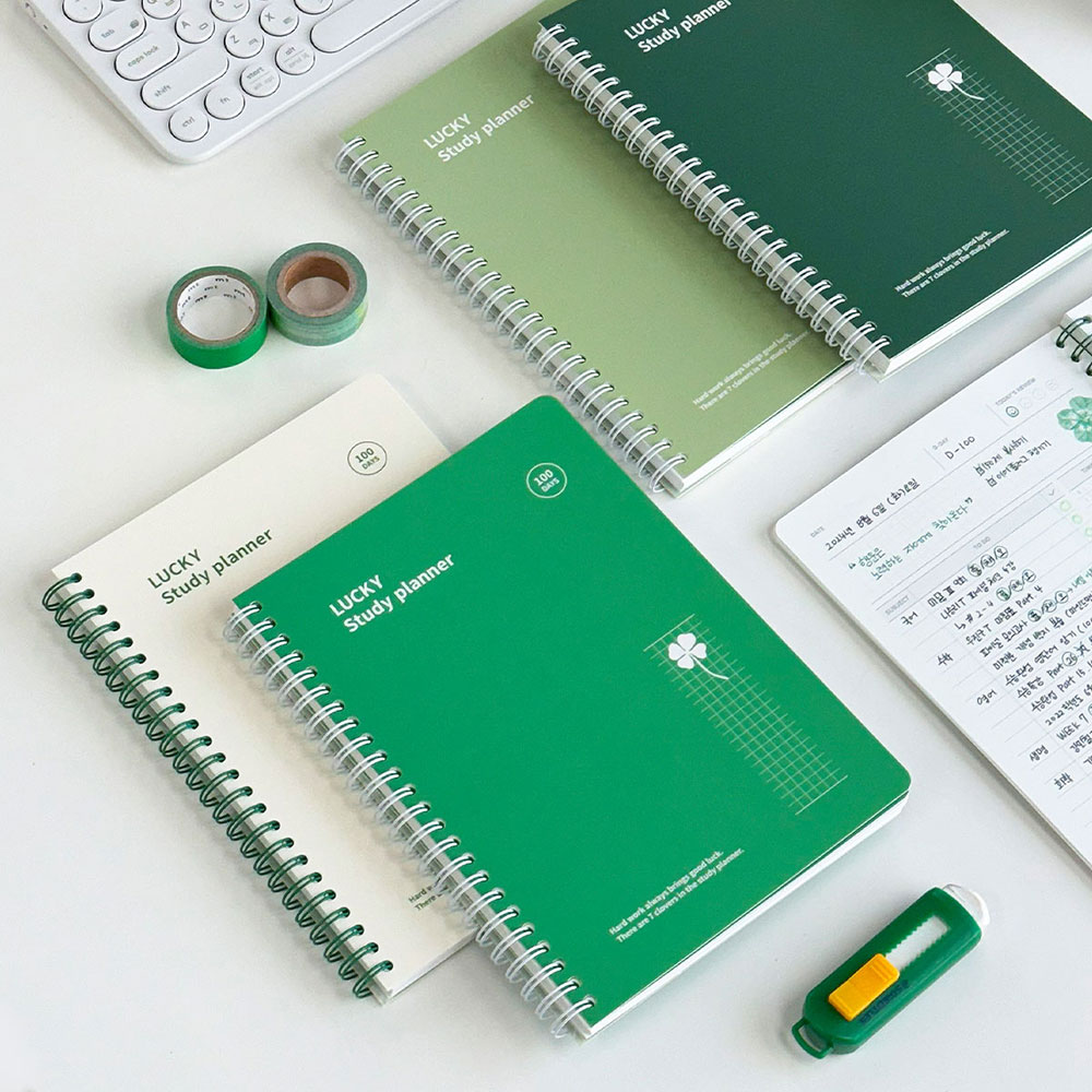 (패키지훼손)행운의 스터디플래너 크림
