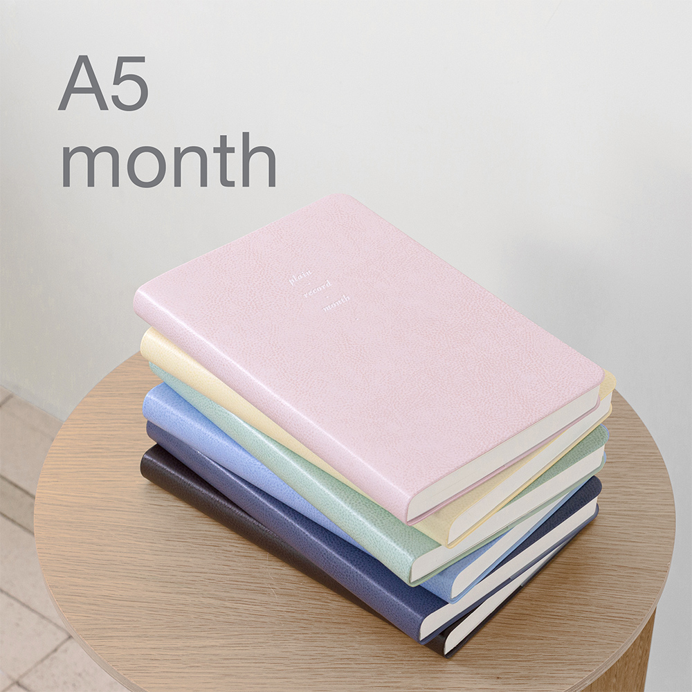 (패키지훼손)생각보관함 A5 월간 2026년 커스터드 옐로우