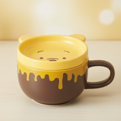 곰돌이 푸 도기 뚜껑 스프컵