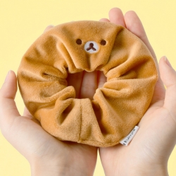 리락쿠마 자수 스크런치