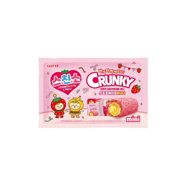[시즌한정] 크런키 더블크런치바 미니 스트로베리바나나 313.5g